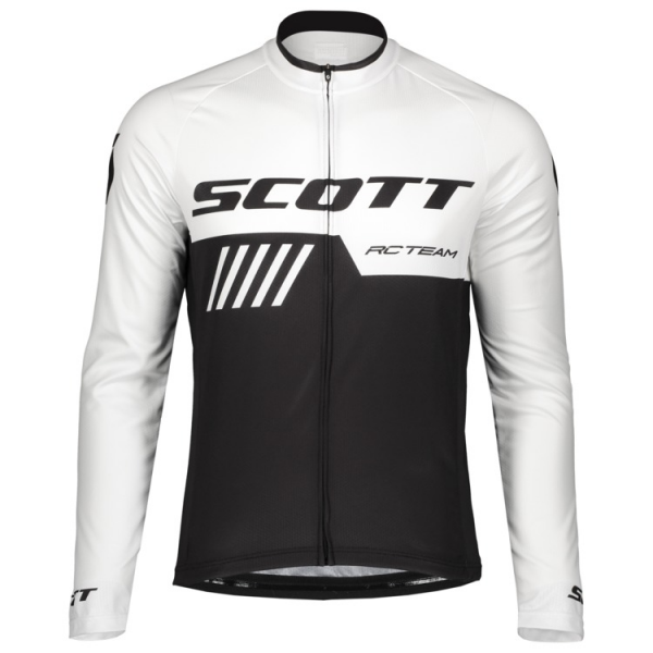 Scott RC TEAM 10 Wielershirt Lange Mouw White/Black