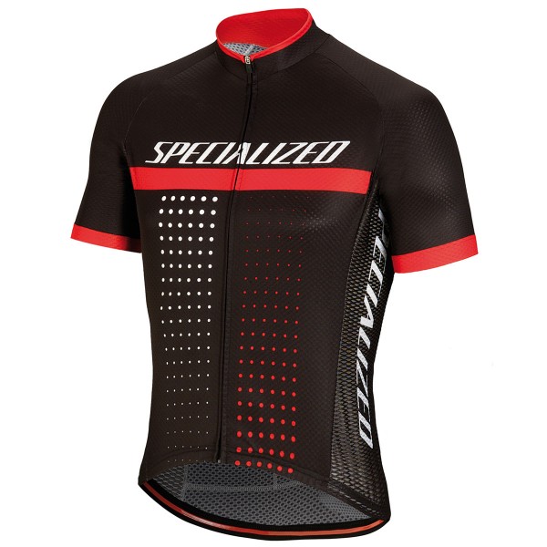 Specialized RBX Comp-Zwart Rood Wielershirt Korte Mouw