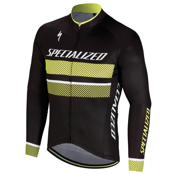 Specialized RBX Comp Logo-Geel Wielershirt Lange Mouw