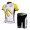 McDonald Legea Pro Team Fietskleding Wielershirts Korte+Korte Fietsbroeken Wit Geel