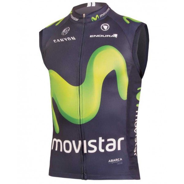 2016 Movistar Wielershirt Zonder Mouwen