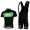 SKY Pro Team Fietskleding Set Fietsshirt Met Korte Mouwen+Korte Koersbroek Zwart Groen