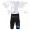 Teams Sky Korte Koersbroek Zwart Blauw 2013