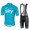 2017 Sky Fietskleding Set Fietsshirt Met Korte Mouwen+Korte Koersbroek Blauw