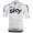 Team Sky 2017 Aero Race Wielershirt Korte Mouw Wit