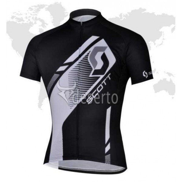 Scott Racing Outlet Wielershirt Met Korte Mouwen Zwart 2013