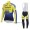 Teams Saxo Tinkoff 2014 Fietskleding Wielershirt Lange Mouw+Lange Fietsbroeken Bib