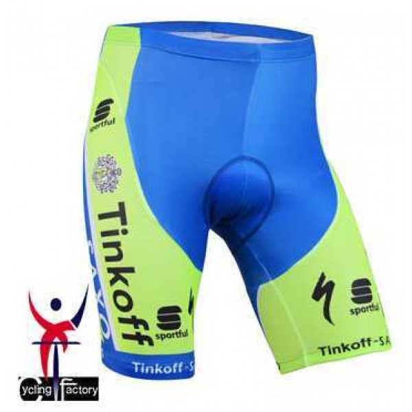 2015 Saxo Bank Tinkoff Korte Fisbroeken Fluorescence