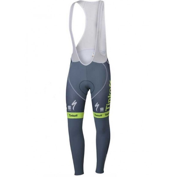 2016 Tinkoff Lange Fietsbroek Bib Vliezen Lichtgroen