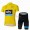 2013 Teams Sky Gele Wielerkleding Set Set Wielershirts Korte Mouw+Fietsbroek