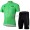 Tour De France Wielershirt Groen Wielerkleding Set Set Wielershirts Korte Mouw+Fietsbroek