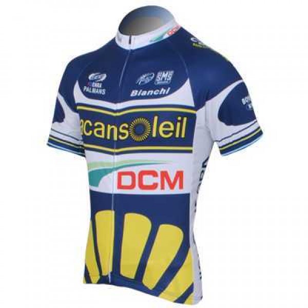 2013 Vacansoleil-DCM Pro Team Outlet Wielershirt Met Korte Mouwen Blauw