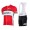 2015 WILIER Wit Rood Fietskleding Set Fietsshirt Met Korte Mouwen+Korte Koersbroek