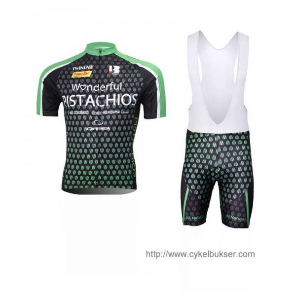 Wonderful Pistachios Fietskleding Set Fietsshirt Met Korte Mouwen+Korte Koersbroek