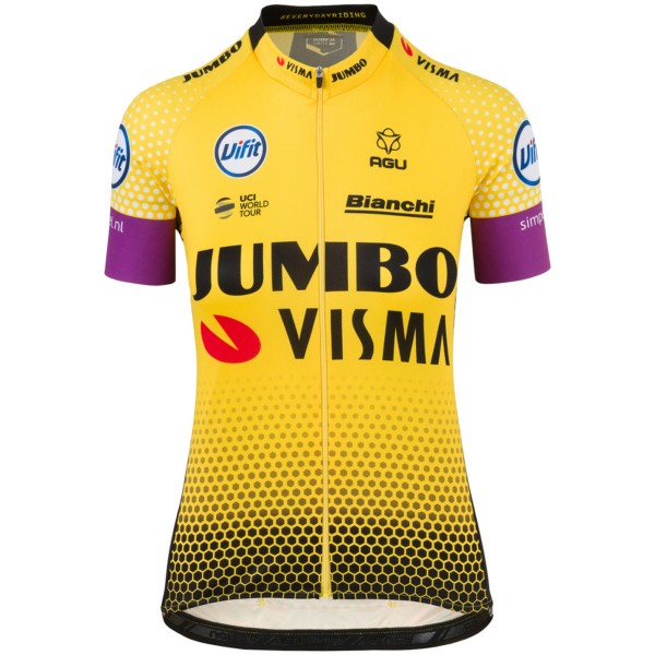 Jumbo Visma 2019 Dames Wielershirt Korte Mouw